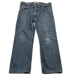 Levis 505 Regular Straight Leg 36 x 29 Blue Jeans Mens Denim Actual 36 x‎ 27
